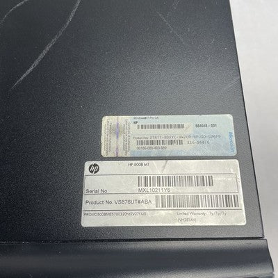 HP 500B MT Pentium Dual_Core E5700 3.00 GHz 2 GB Ram No HD No OS