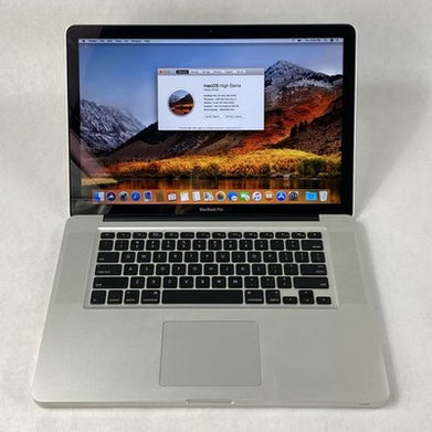 Apple MacBook Pro A1286 2010 15" 2.6GHz i7 8GB RAM 120GB SSD os10.13.6 118Cycles