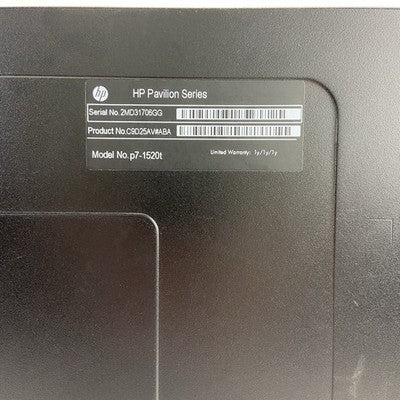 HP P7-1520T MT Intel Core i5-3330 3GHz 4GB RAM No HDD No OS