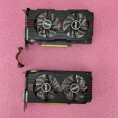 Lot of 2 ASUS Radeon HD7770 2GB GDDR5 PCIe Graphics Card w/Crossfire