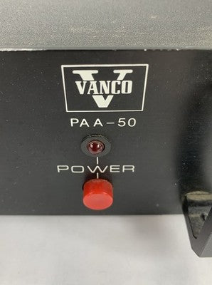 Vanco PA A-50 Public Address Amplifier