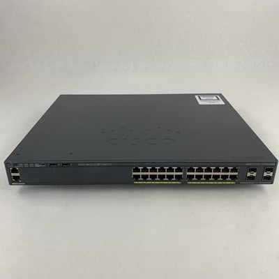 Cisco Catalyst 2960 WS-C2960X-24PS-L V02 24 Port Tested Reset No Stack