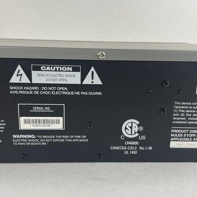 Harman/Kardon FL8385 5-Disc CD Changer For Parts