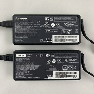 Lenovo ADL135NLC2A 20V 6.75A 135W AC Adapter Square Slim Tip Charger Lot of 2x