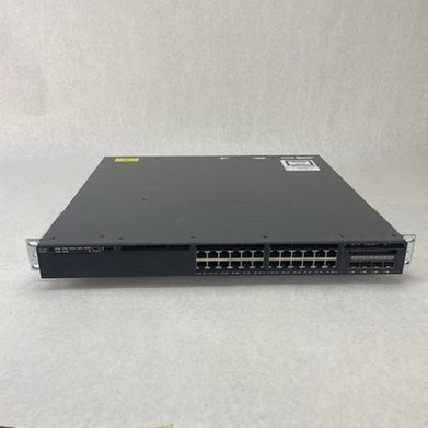 Cisco Catalyst WS-C3650-24PS-S V01 24-Port PoE+ 4x1G  1x PSU AC - Tested Reset
