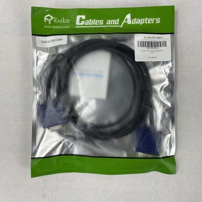 Rankie R-1340-CB-VB/B01 X001VPONSJ VGA to VGA Black Cable 6 FT (Lot of 9)