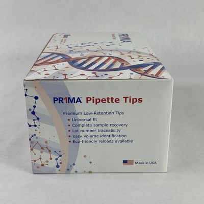 PR1MA PR-10XLRK-FL 10µl XL Clear Racked PR1MA Barrier Tips Pack - 960 Total Tips