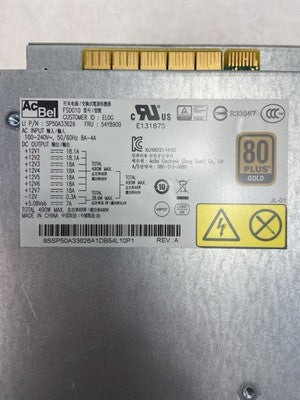 Power Supply Lenovo FRU 54Y8909 Model AcBel SP50A33626 for Thinkstation P500/510