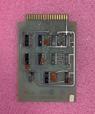 MSI Vintage 1975 Manual Switch Buffers & Logic 24866 Micromedic Card