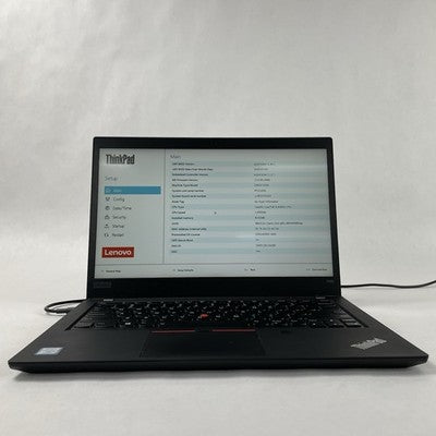 Lenovo ThinkPad T490 14" i5-8365U 1.6GHz 8GB RAM No SSD No OS No Batt Bad Corner