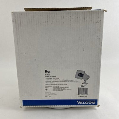 Valcom V-1030C-GY Gray One Way Paging Horn/ AMP Tested