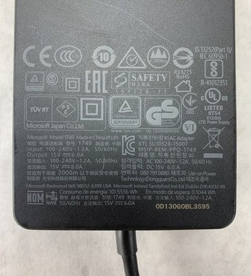 Microsoft 1749 15V 6A 90W AC Adapter For Surface Dock (Lot of 8)