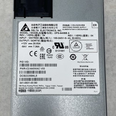 Delta Electronics DPS-640BB A Rev 04 Switching Power Supply