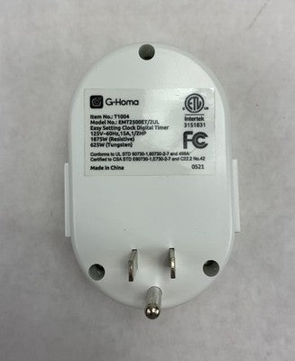 G-Homa EMT2500ET/2UL Digital Clock Timer (Lot of 5)