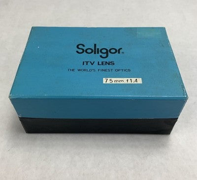 Soligor 1:1.4 75mm Television Lens C-Mount w/Box