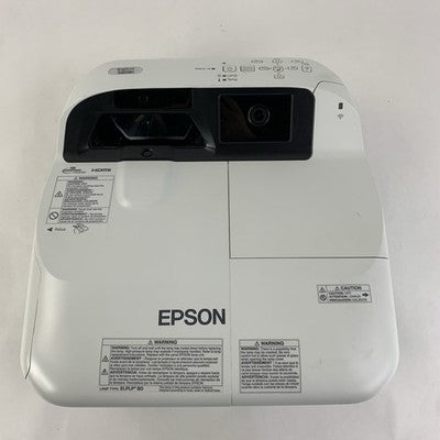 Epson H600A BrightLink 585Wi LCD Projector Lamp Hours 1781-4347 - No Remote