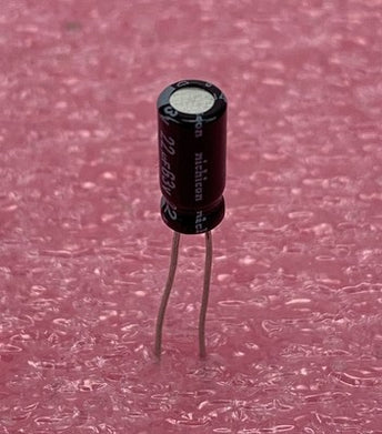 Nichicon 22uF 63V Radial Electrolytic Capacitor (Lot of 9)