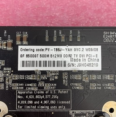 Nvidia XFX GF8500GT 500M 512MB Video Graphics Card