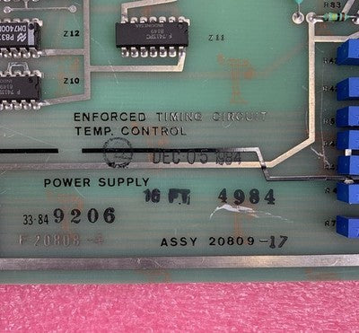 Sorvall F20808-4 20809-17 Enforced Timing Circuit Power Supply