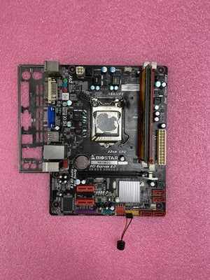 BioStar H61MGC Motherboard Intel Pentium G860 3GHz 8GB RAM w/IO No Heatsink Fan