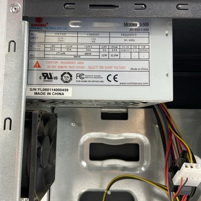 Viotek Happy 36 Mid Tower Computer Case Coolmax JD-550-I-500 500W PSU