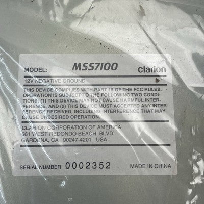 NOS Clarion Provideo MSS7100 Multi Source Switcher Untested Open Box