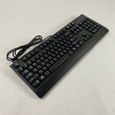 Lenovo SK-8827 KBBH21 KU-1619 USB Wired Black Keyboards Tested (Mixed Lot of 4)