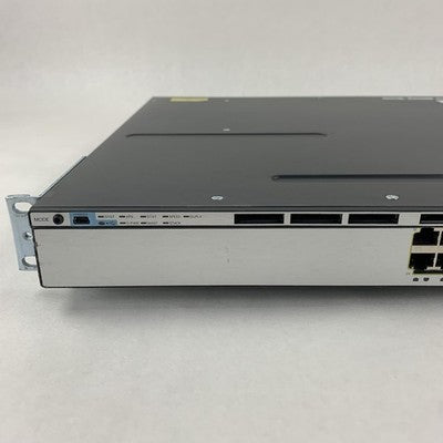 Cisco WS-C3750X-24T-S V02 24-Port Gigabit Ethernet Switch Tested Reset