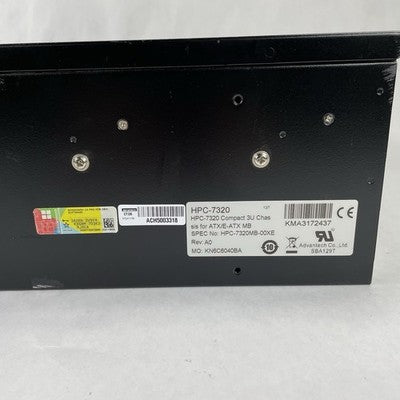 Advantech HPC-7320MB-00XE Compact 3U Rackmount Server Chassis Barebones 700w PSU