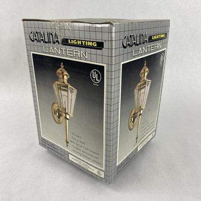 Catalina 414BOZI Lighting Lantern Bright Brass Color