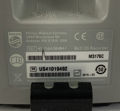 Philips 862120 IntelliVue 2 Channel Recorder/Printer - Parts or Repair