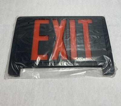 Light Pipe Combination Exit/Emergency Lighting Red LED Sign