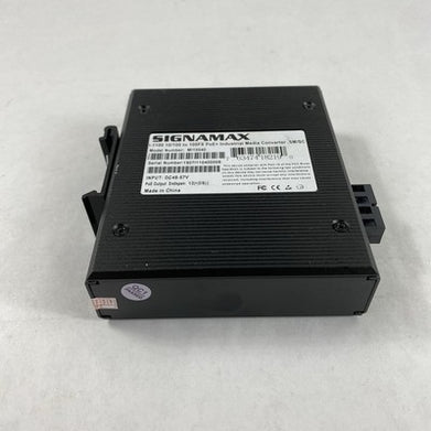 Signamax I-1100 10/100 to 100FX PoE+ Industrial Media Converter SM/SC