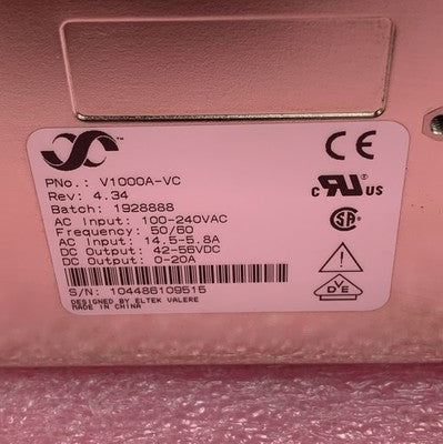 Eltek Valere V1000A-VC Rectifier Power Supply