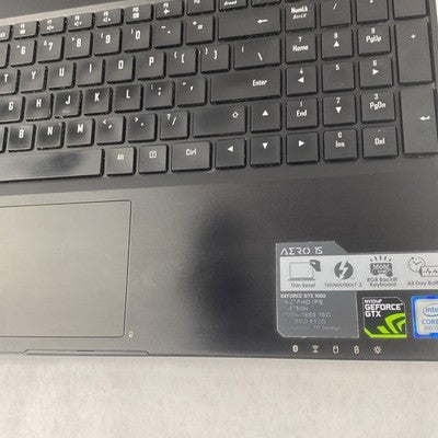Gigabyte Aero 15WV8 15.6" Core i7-8750H 2.20 GHz 16GB RAM GTX 1060 No HDD No OS