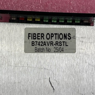 GE Security Fiber Options B742AVR-RSTL Digital Audio/Video Transmitter