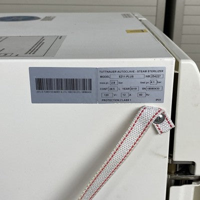 Tuttnauer EZ11-PLUS Autoclave Steam Sterilizer