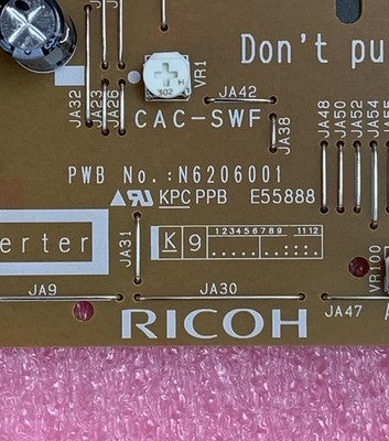 Ricoh N6206001 High Voltage Power Supply Board