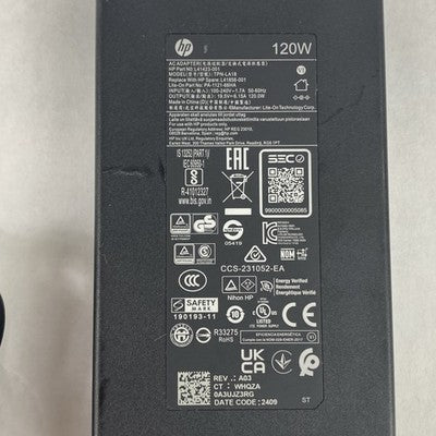 HP TPN-LA18 240V 1.7A Blue Tip AC Adapter No Power Cord Lot of 5
