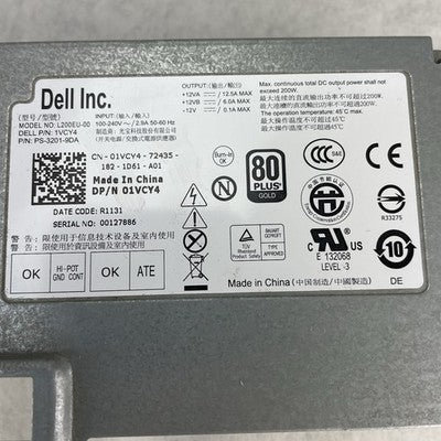 Dell L200EU-00 200W Optiplex Desktop Power Supply