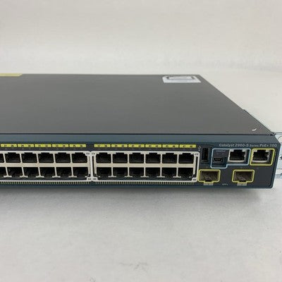 Cisco WS-C2960S-48FPD-L Catalyst 2960-S 48x 1GB PoE Tested Reset