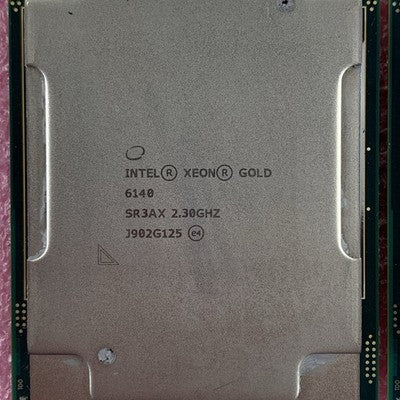 Xeon Gold 6140 SR3AX Intel 18-Core 2.3 GHz Skylake Processor Tested Lot of 2x
