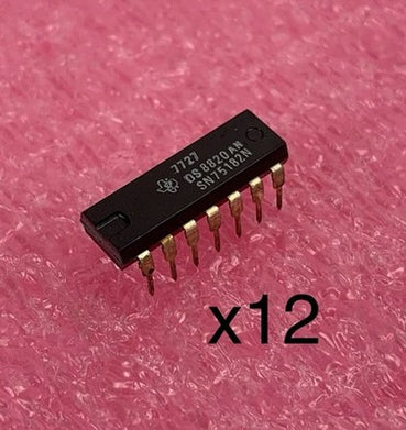 Texas Instruments 7727 DS8820AN SN75182N 14 Pin Transistor (Lot of 12)