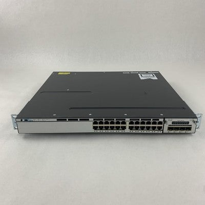 Cisco WS-C3750X-24T-S V02 24-Port Gigabit Ethernet Switch Tested Reset