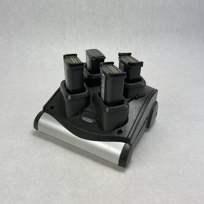 Symbol SAC9000-4000R Charging Cradle and 4 Batteries Untested