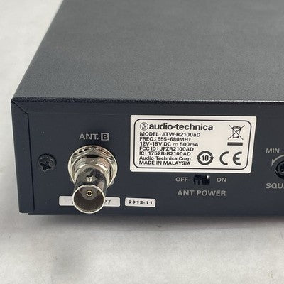 Audio-Technica ATW-R2100aD UHF Receiver No Power Cord Freq 655-680MHz