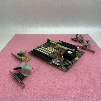 PC CHIPS M590 Motherboard AMD K6-2 3D MMX 149MHz 64MB RAM Baby AT 2x ISA