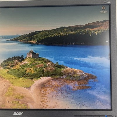 Acer V236HL LED Backlit Widescreen 1920x1080 16:9  Monitor Grade B