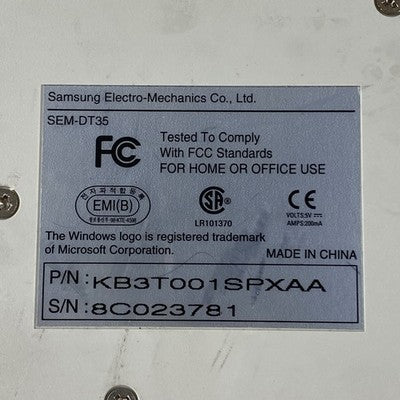 Samsung SEM-DT35 Keyboard Tested