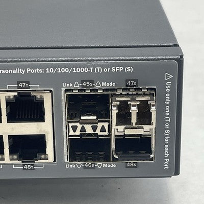 HP 2920-48G PoE+ Switch J9729A 48-Port With J9731A Network Switch No PS